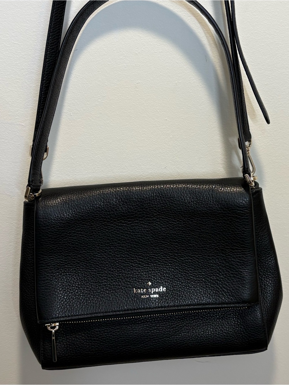 Kate Spade New York Leila Pebbled Leather Medium Flap Shoulder Bag
